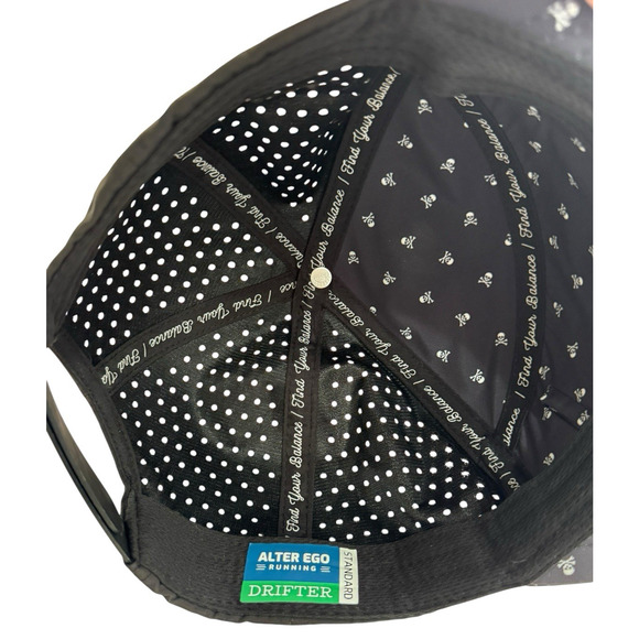 Alter Ego Drifter Running Hat Cap Black Trucker Mesh Perforated Mens Standard - Picture 7 of 9